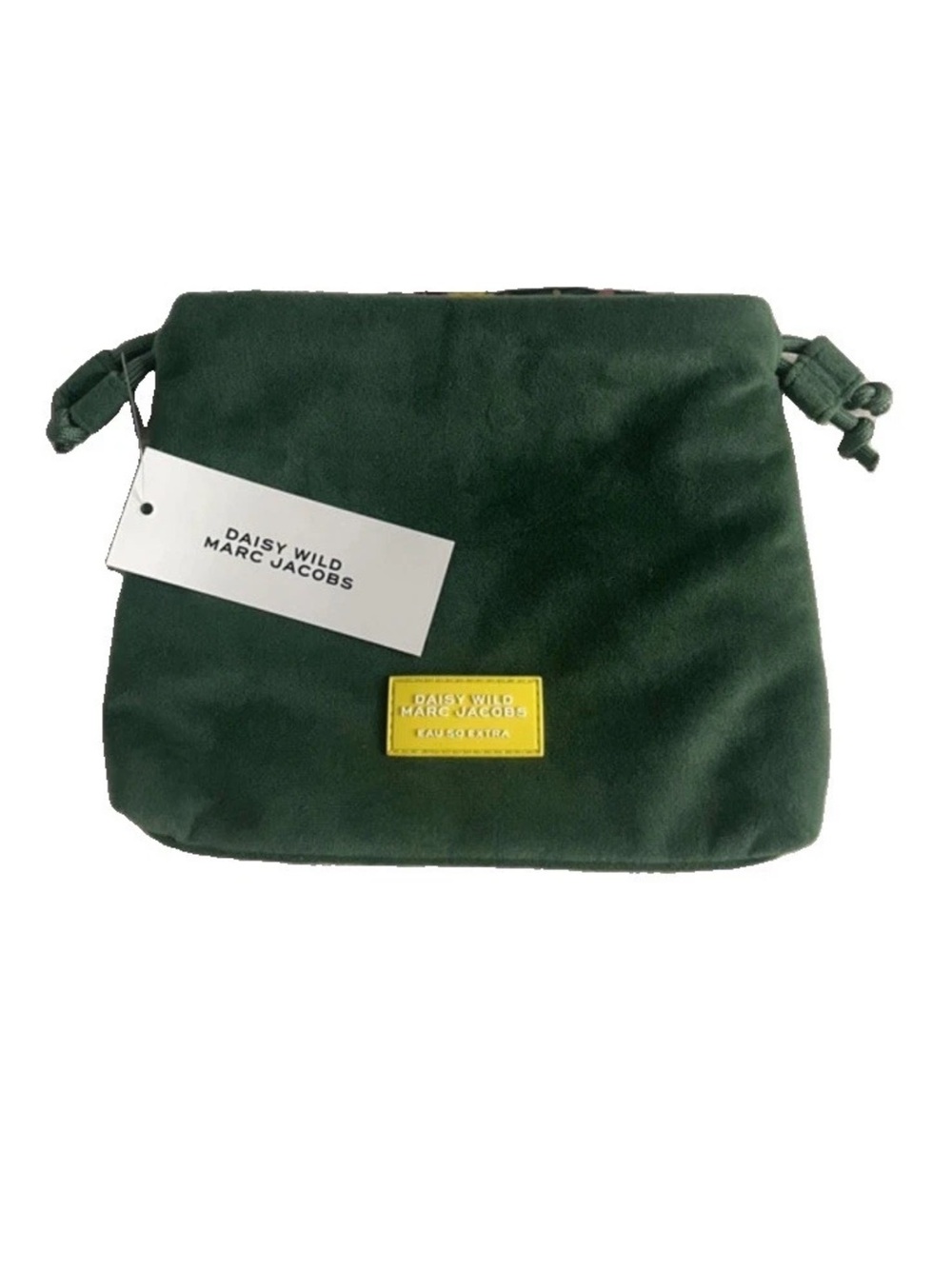 NIB Marc Jacobs Daisy Wild Eau So Extra Limited Edition Green Velvet Pouch